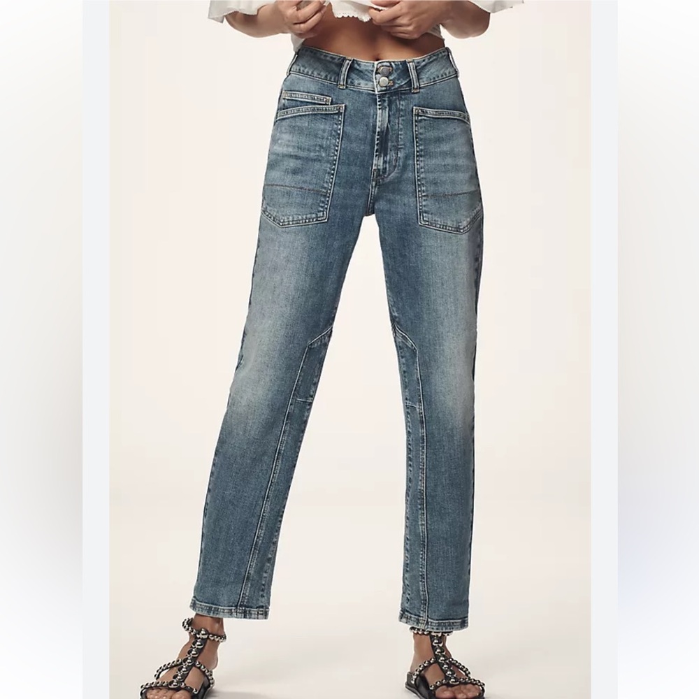 Pilcro x Anthropologie Light Blue The Wanderer Relaxed Fit Jeans Size 29 Denim - Picture 1 of 10